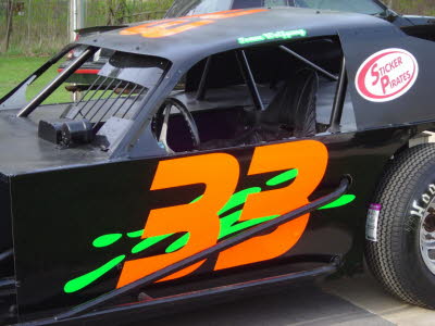 Modified Dirt Track Race Car, Race Car Graphics, Dirt Track Racing, Short Track Racing, Stock Car Racing, Race Car Numbers, Race Car Graphics, Race Car Lettering